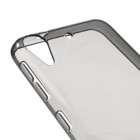 HTC Desire 530 ir HTC Desire 630 kieto silikono TPU skaidrus pilkas dėklas - nugarėlė