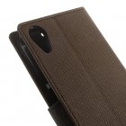 HTC Desire 820 „Mercury“ rudas odinis atverčiamas dėklas - piniginė
