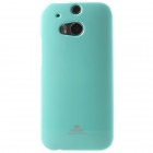 HTC One M8 mėtinis Mercury kieto silikono (TPU) dėklas