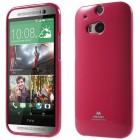 HTC One M8 tamsiai rožinis Mercury kieto silikono (TPU) dėklas