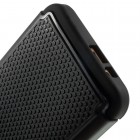Sustiprintos apsaugos HTC One M9 juodas kieto silikono (TPU) ir plastiko dėklas