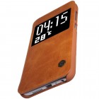 Prabangus „Nillkin“ Qin serijos rudas odinis atverčiamas HTC One A9 dėklas