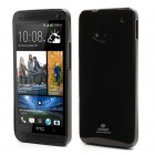 HTC One M7 juodas Mercury kieto silikono (TPU) dėklas
