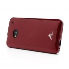HTC One M7 raudonas Mercury kieto silikono (TPU) dėklas