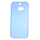 Ploniausias pasaulyje HTC One M8 mėlynas skaidrus plastikinis dėklas