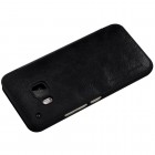 Prabangus „Nillkin“ Qin serijos juodas odinis atverčiamas HTC One M9 dėklas
