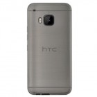 HTC One M9 skaidrus (permatomas) kieto silikono TPU ploniausias pasaulyje pilkas dėklas