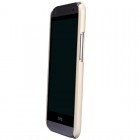 Nillkin Frosted Shield HTC One Mini 2 (HTC One M8 mini) plastikinis šampaninis dėklas - nugarėlė su ekrano plėvele