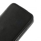 Atverčiamas HTC One mini juodas odinis dėklas