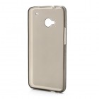 Tamsintas silikoninis HTC One M7 skaidrus dėklas