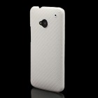 „Karboninis“ HTC One M7 baltas dėklas