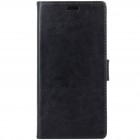 HTC U Play (Alpine) atverčiamas juodas odinis dėklas, knygutė - piniginė
