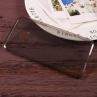 HTC U Play (Alpine) skaidrus (permatomas) kieto silikono TPU ploniausias pasaulyje pilkas dėklas