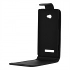 Atverčiamas HTC Windows Phone 8X juodas odinis dėklas