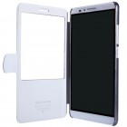 Ascend Mate 7 juodas odinis atverčiamas Nillkin Fresh dėklas