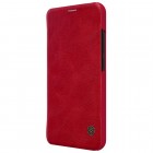 Prabangus „Nillkin“ Qin serijos raudonas odinis atverčiamas Huawei Honor 10 dėklas - knygutė