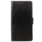 Huawei Honor 6 solidus atverčiamas juodas dėklas - knygutė