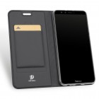 „Dux Ducis“ Skin serijos Huawei Honor 9 Lite juodas odinis atverčiamas dėklas