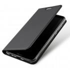 „Dux Ducis“ Skin serijos Huawei Honor 9 Lite juodas odinis atverčiamas dėklas