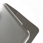 Huawei Honor S8 (701W) atverčiamas pilkas odinis dėklas - knygutė (sulankstomas)