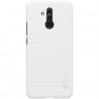 Huawei Mate 20 Lite Nillkin Frosted Shield baltas plastikinis dėklas