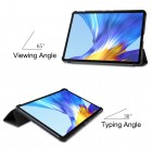 Huawei MatePad 10.4'' (2020, 2022) atverčiamas juodas odinis dėklas - knygutė