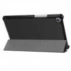 Huawei MediaPad M5 8.4 atverčiamas juodas odinis dėklas - knygutė 