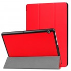 Huawei MediaPad T3 10 atverčiamas raudonas odinis dėklas - knygutė