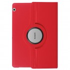 Huawei MediaPad T3 10 atverčiamas, sukamas 360 laipsnių, raudonas odinis dėklas - stovas