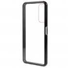 Huawei P smart 2021 Frame skaidrus (permatomas) magnetinis dvigubas plastikinis dėklas