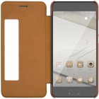 Prabangus „Nillkin“ Qin serijos rudas odinis atverčiamas Huawei P10 (Huawei Ascend P10) dėklas - knygutė