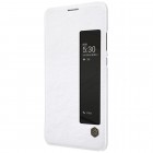 Prabangus „Nillkin“ Qin serijos baltas odinis atverčiamas Huawei P10 (Huawei Ascend P10) dėklas - knygutė