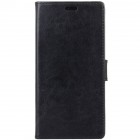 Huawei P20 atverčiamas juodas odinis dėklas, knygutė - piniginė