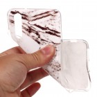 Huawei P20 „Marble“ kieto silikono TPU baltas dėklas - nugarėlė