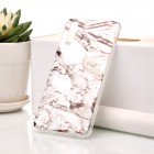 Huawei P20 „Marble“ kieto silikono TPU baltas dėklas - nugarėlė