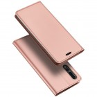 „Dux Ducis“ Skin serijos Huawei P20 Pro rožinis odinis atverčiamas dėklas