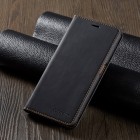 Huawei P30 Pro „ForwenW“ Silky solidus atverčiamas juodas odinis dėklas - knygutė
