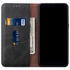 Deluxe atverčiamas juodas odinis Huawei P40 Pro+ dėklas - knygutė