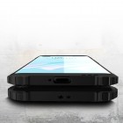 Sustiprintos apsaugos Huawei P40 Pro+ juodas kieto silikono (TPU) ir plastiko dėklas 