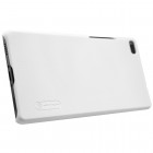 Huawei P8 Nillkin Frosted Shield baltas plastikinis dėklas + apsauginė ekrano plėvelė