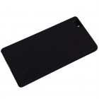 Huawei P8 Lite Nillkin Frosted Shield juodas plastikinis dėklas + apsauginė ekrano plėvelė