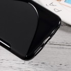 Huawei P9 Lite 2017 ir Huawei P8 Lite 2017 kieto silikono TPU juodas dėklas - nugarėlė