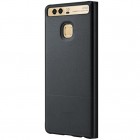 Oficialus Huawei P9 Rimless View Smart Flip Cover Case juodas atverčiamas dėklas - knygutė