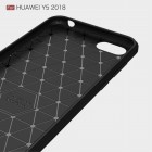 Huawei Y5 2018 (Honor 7S) kieto silikono TPU juodas dėklas - nugarėlė