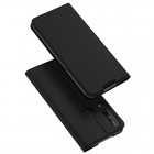 „Dux Ducis“ Skin serijos Huawei Y6p juodas odinis atverčiamas dėklas