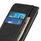 Huawei P40 Lite E (Y7p, Honor 9C) „Split“ juodas odinis atverčiamas dėklas - knygutė