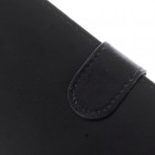 Universali atverčiama juoda odinė įmautė - piniginė (XL+ dydis)