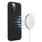 Apple iPhone 14 Pro Max „Shell“ MagSafe kieto silikono TPU juodas dėklas - nugarėlė