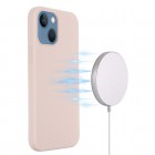 Apple iPhone 13 mini „Shell“ MagSafe kieto silikono TPU rožinis dėklas - nugarėlė