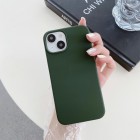 Apple iPhone 15 Plus „Shell“ MagSafe kieto silikono TPU tamsiai žalias dėklas - nugarėlė